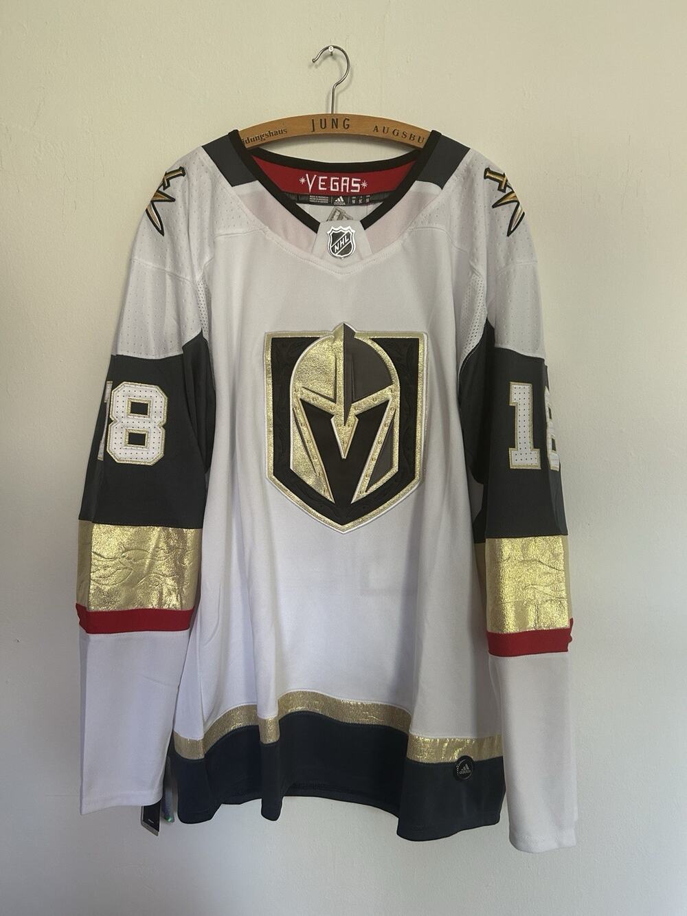 Adidas Vegas Golden Knights James Neal #18 Jersey NWT White 54 XXL Hockey